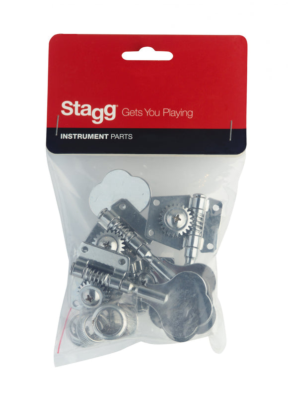 Stagg (SP-MHBS-4X1STCH) Vintage Style Chrome Bass Machine Heads