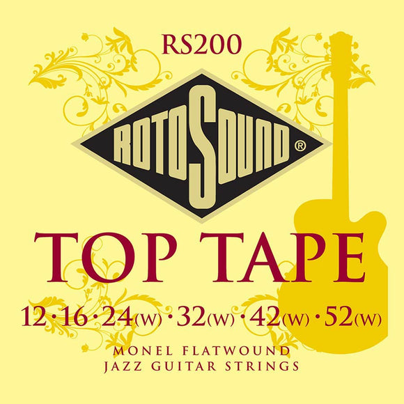 Rotosound Top Tape (RS200) Monel Flatwound Guitar Strings