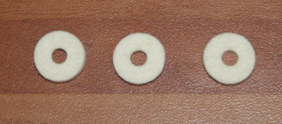14.3mm white felt washer ( pack 3 )