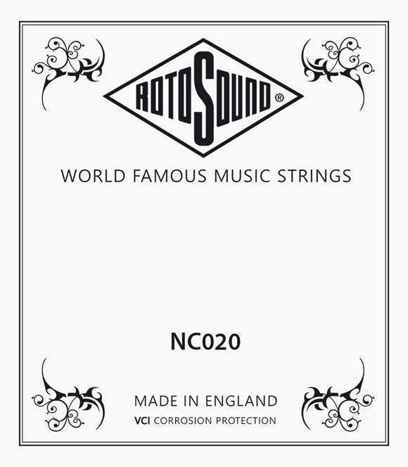 Rotosound Single .020 Nickel Wound Guitar String
