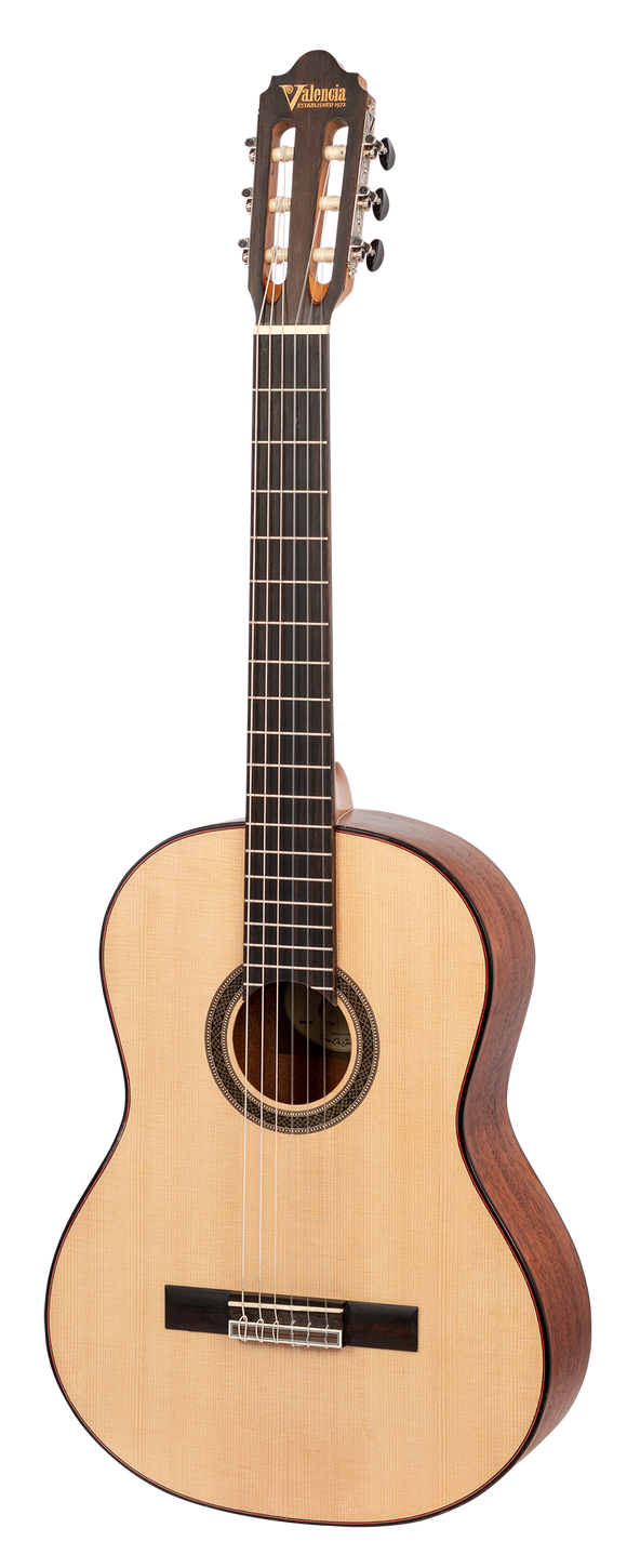 Valencia (VC704) 4/4 Solid Top Classical Guitar