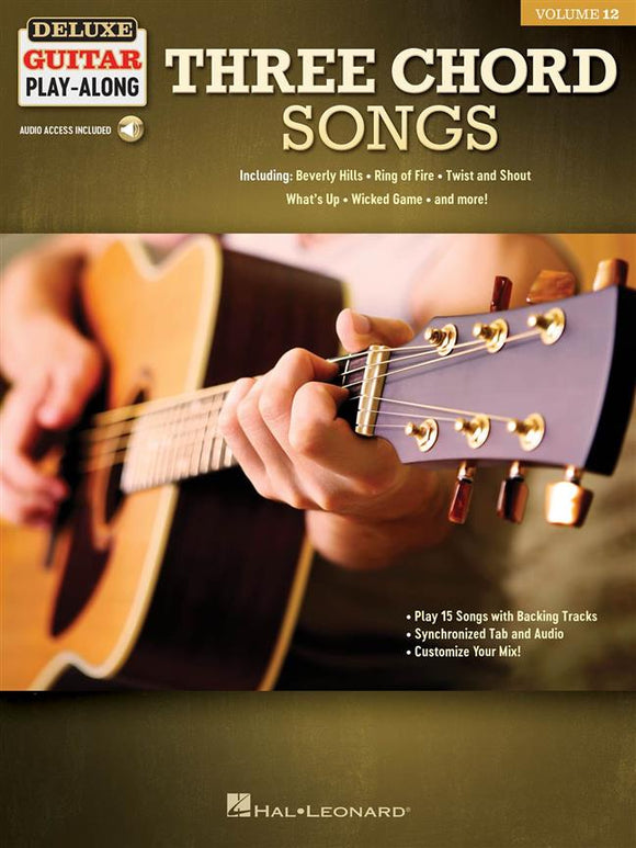 Three Chord Songs - Deluxe Play-Along volume 12
