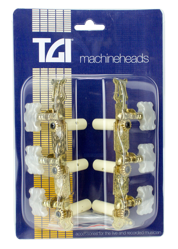 TGI (TG444) Gold Lyre  Classical Guitar Machine Head
