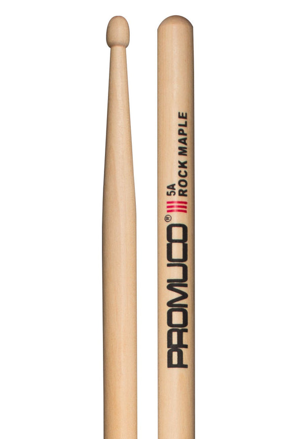 Promuco 5A Wooden Tip Drumsticks - Rock Maple