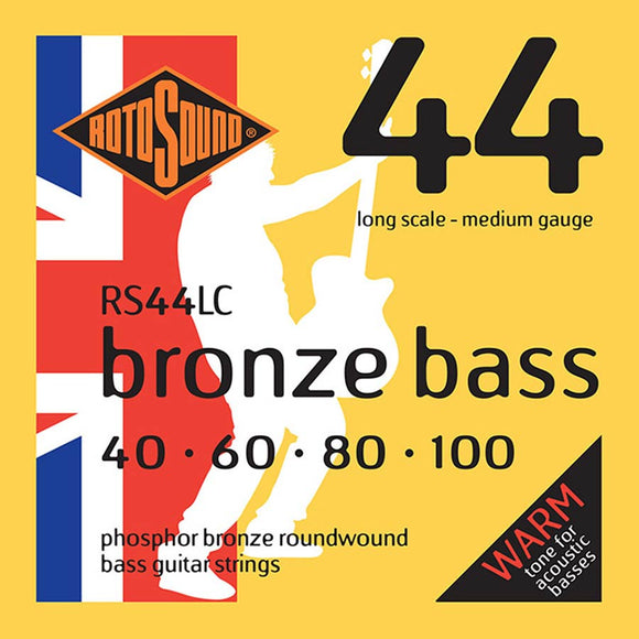 Rotosound (RS44LC) Phosphor Bronze 40-100 Acoustic Bass String Set