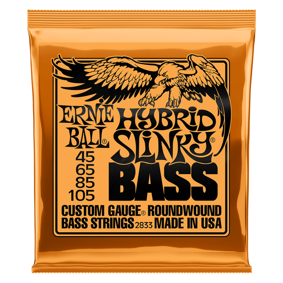 Ernie Ball Hybrid Slinky Bass Guitar Strings 45 - 105