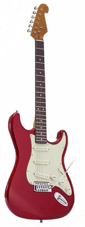 SX 3/4 Candy Apple Red SC Style Electric Guitar + Gig Bag
