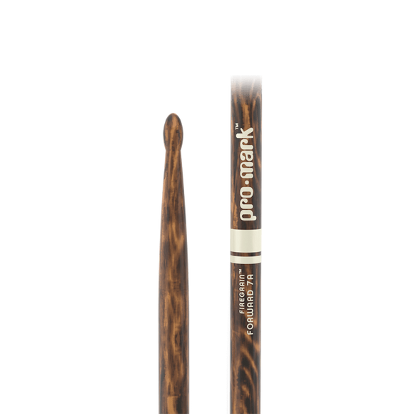 ProMark (TX7AW-FG) Classic Forward 7A FireGrain Hickory Drumstick - Oval Wood Tip