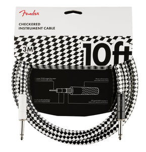 Fender Professional Series 10ft / 3m Straight - Straight Checkboard Jack Cable