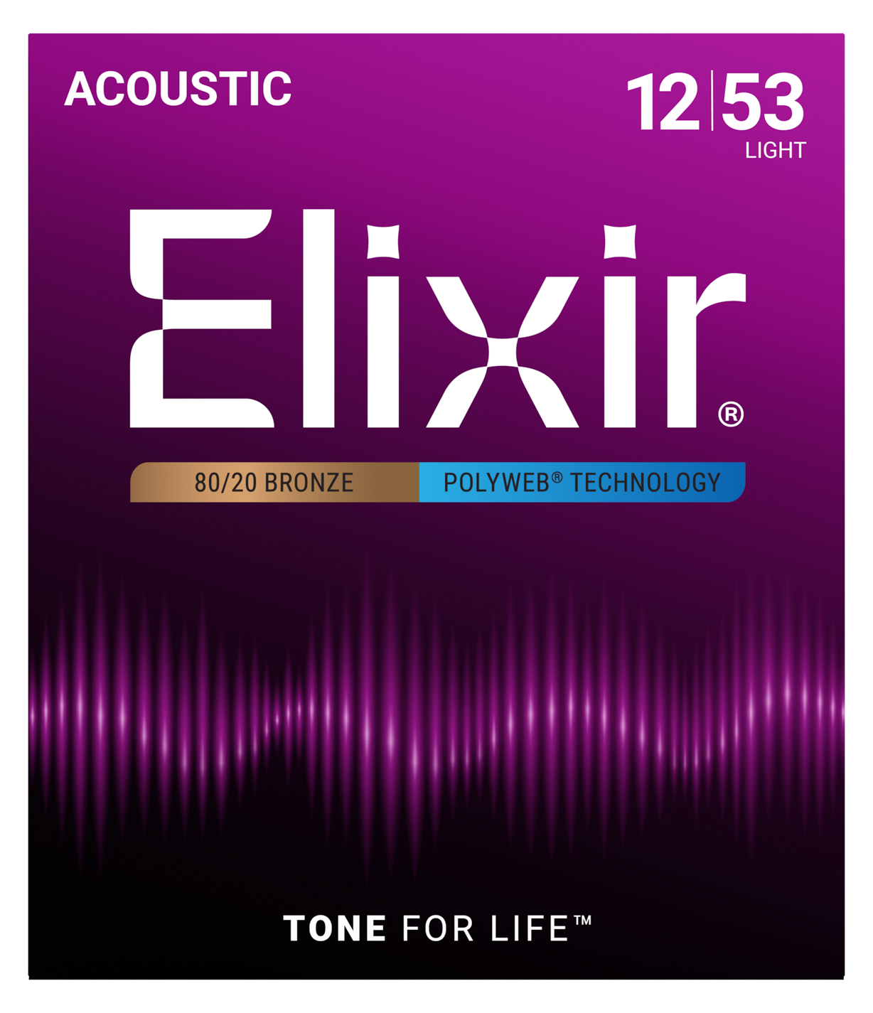 Elixir Polyweb Light 80/20 Acoustic Strings