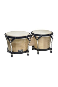 Stagg (BW-200-N) 7.5" & 6.5" Natural Wooden Bongos