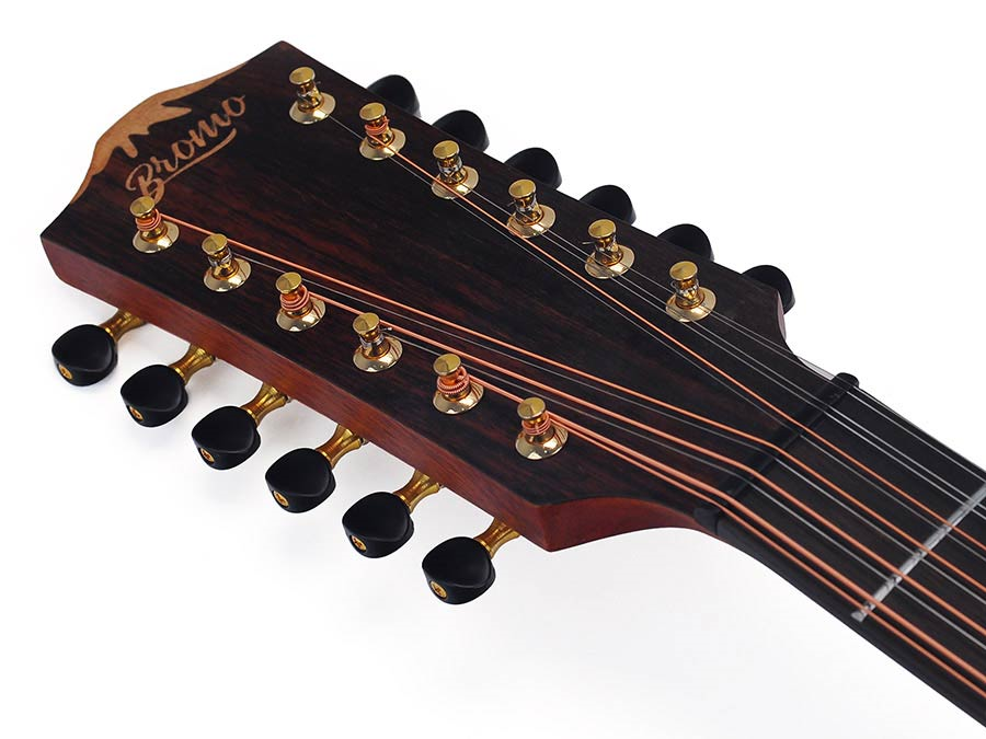 Bromo BAT4CE12 Solid Top Auditorium Electro Acoustic 12 String Guitar