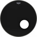 Remo 22" Ebony Powerstroke P3 Resonant Bass Drum Head / Skin - 5" DynamO Ported