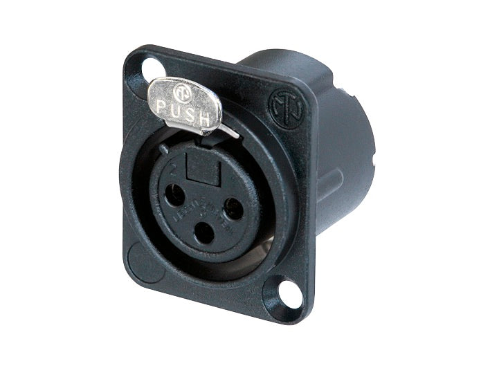 Neutrik NC3FD-LX-BAG D Chassis - 3 Pole Female XLR