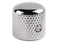 Dome Top Metal Guitar Control Knob - Chrome