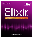 Elixir Nanoweb Custom Light Phosphor Bronze Acoustic Strings