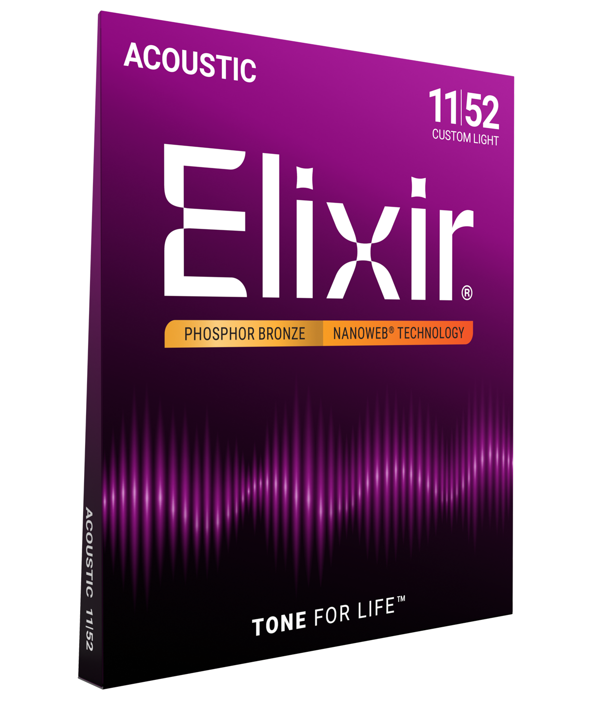 Elixir Nanoweb Custom Light Phosphor Bronze Acoustic Strings