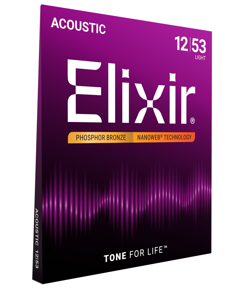 Elixir Nanoweb Light Phosphor Bronze Acoustic Strings