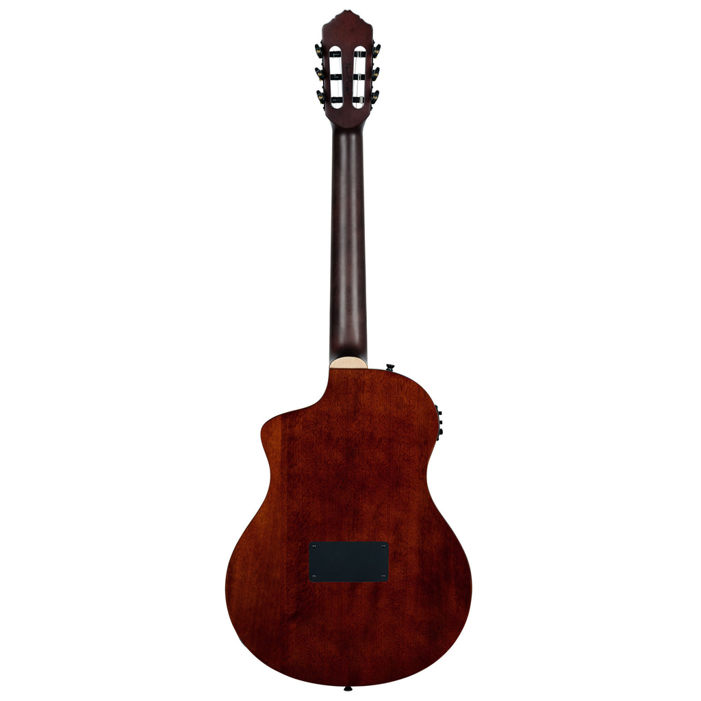 Ortega RTPDLX-ACA TourPlayer Electro Acoustic Thinline Classical Guitar - Acacia Burst