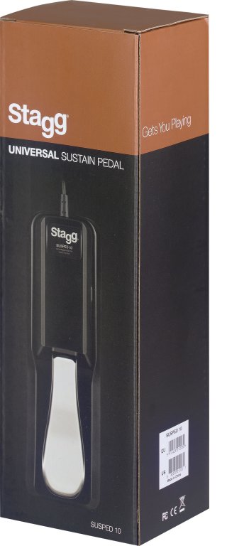 Stagg SUSPED-10 universal piano style sustain pedal - Polarity Switch