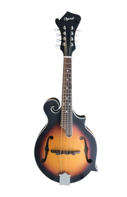 Ozark Solid Top Scroll F Model Mandolin + Gig Bag