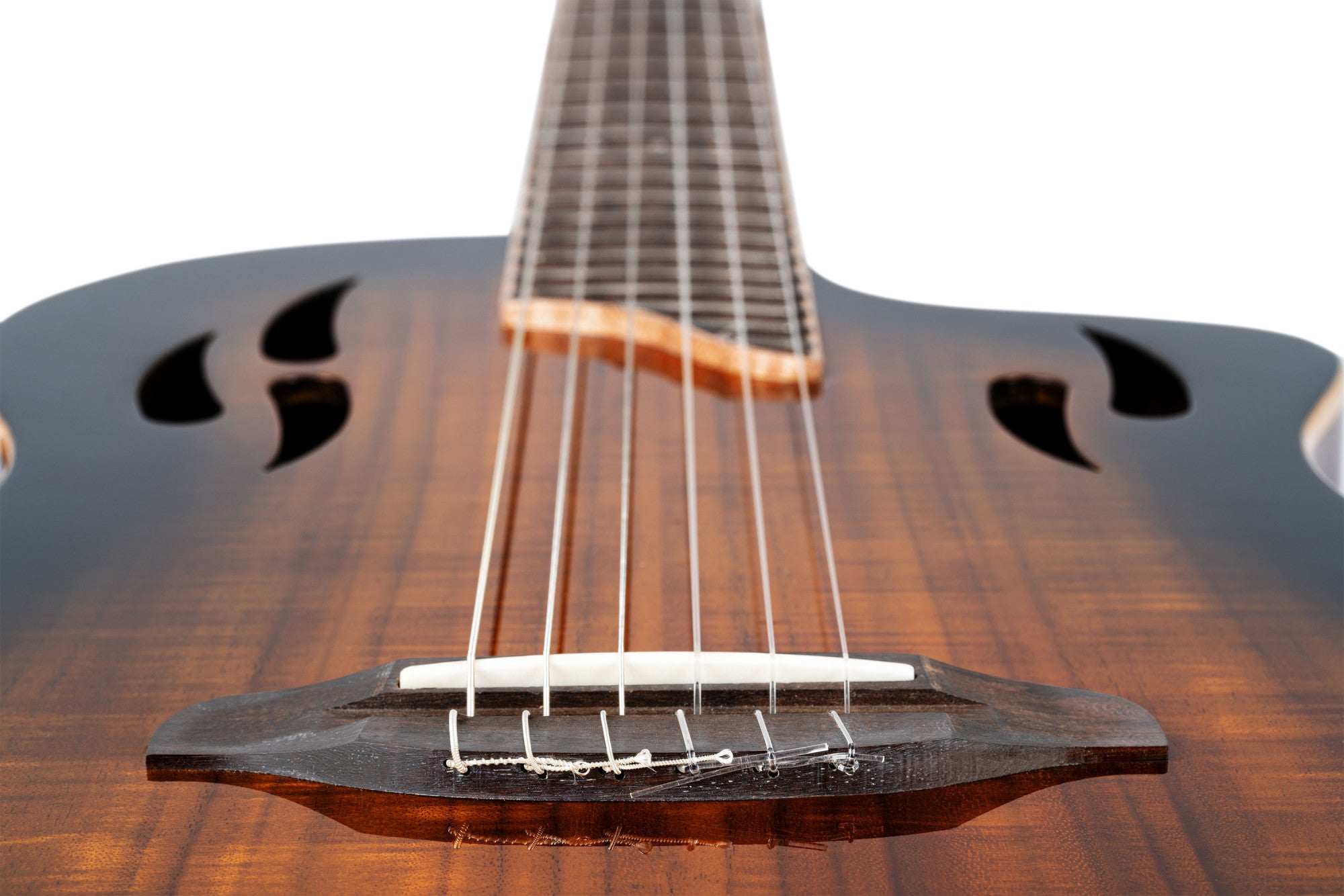 Ortega RTPDLX-ACA TourPlayer Electro Acoustic Thinline Classical Guitar - Acacia Burst