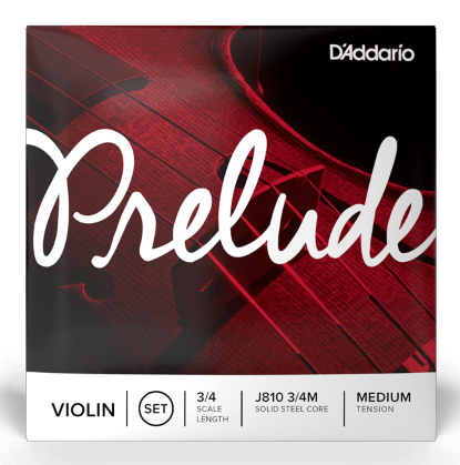 Prelude By D'Addario 3/4 Violin String Set - Medium Tension