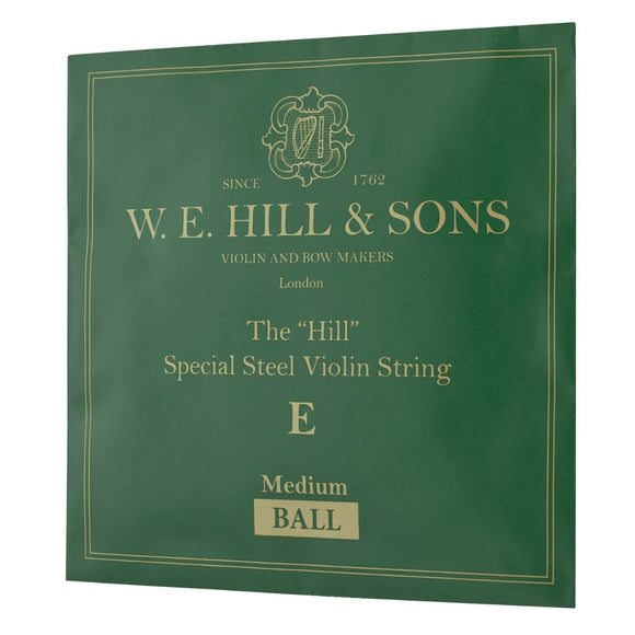 W. E. Hill & Sons 'The Hill' Special Steel Violin E String - Medium - Ball Ended