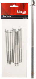 Stagg 118mm Drum Tension Rod / Bolt - 7/32 Thread - Pack of 10