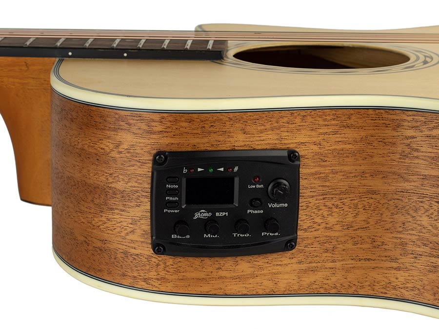 Bromo BAT2CE Solid Top Auditorium Electro Acoustic Guitar