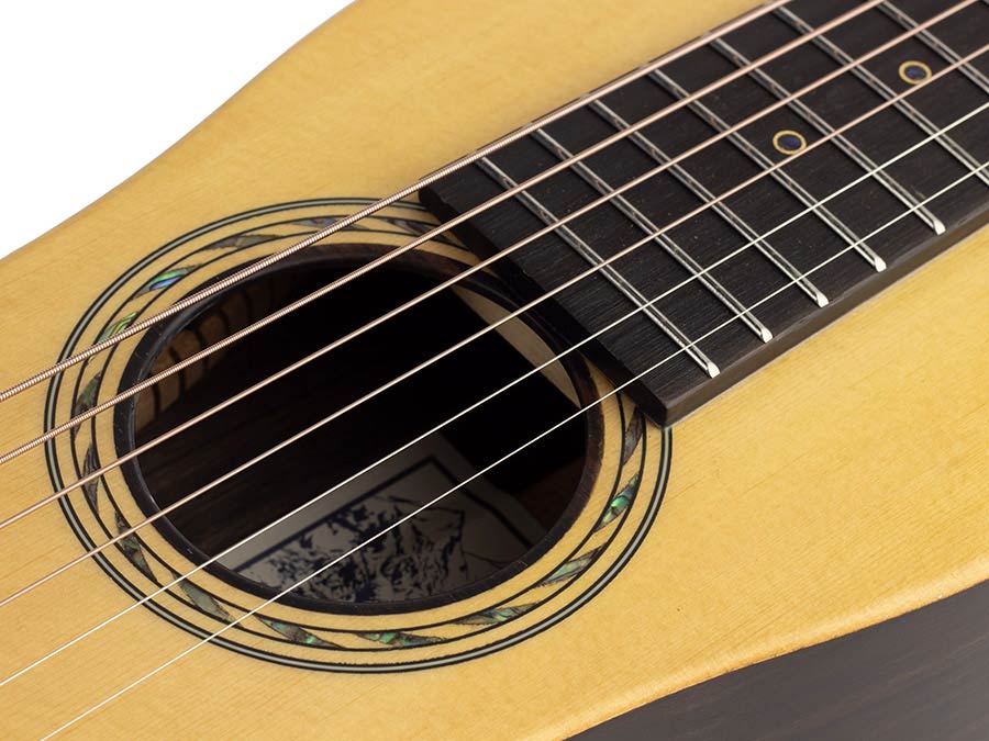 Bromo BAR3E All Solid Electro Acoustic Travel Acoustic Guitar + Heavy Duty Gig Bag