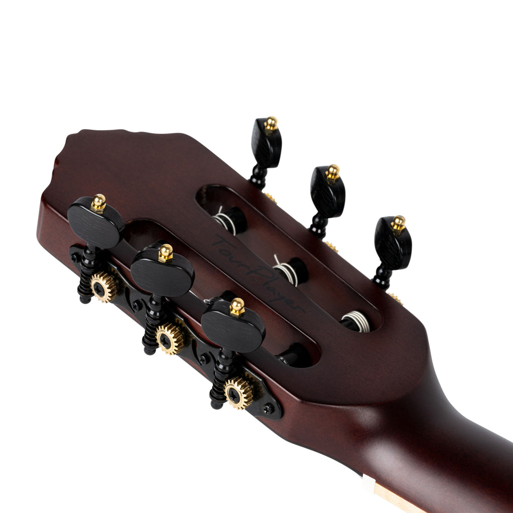 Ortega RTPDLX-ACA TourPlayer Electro Acoustic Thinline Classical Guitar - Acacia Burst