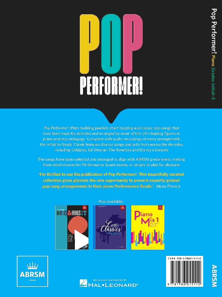 ABRSM Pop Performer! Piano - Grades Inital - 3