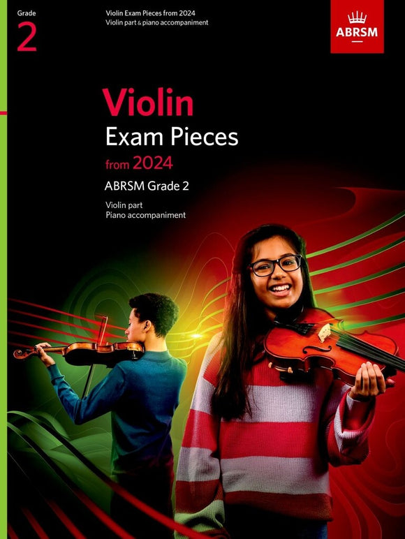 ABRSM Violin exam from 2024 with piano accompaniment Grade 2