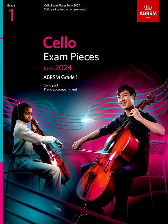 ABRSM Cello exam from 2024 with piano accompaniment Grade 1