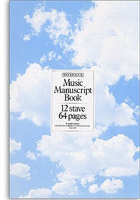 Woodstock Music Manuscript Paper - 12 Stave - 64 Pages (A4 Spiral)