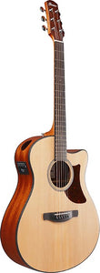 Ibanez AAM50CE-OPN Solid Top Advanced Auditorium Electro Acoustic Guitar - Open Pore Natural