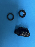 6.35mm 1/4" PCB Mounting Stereo Jack Socket Audio Connector