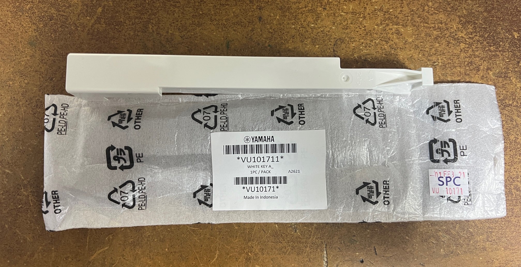 VU101700 VU101711 Low A Key for Clavinova digital piano
