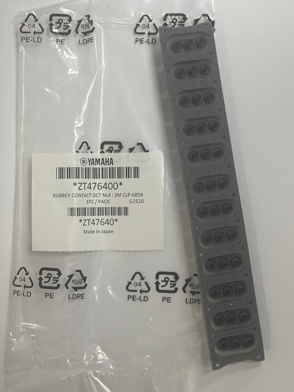 ZT476400 rubber contact for Clavinova NL4 keybed   [35]