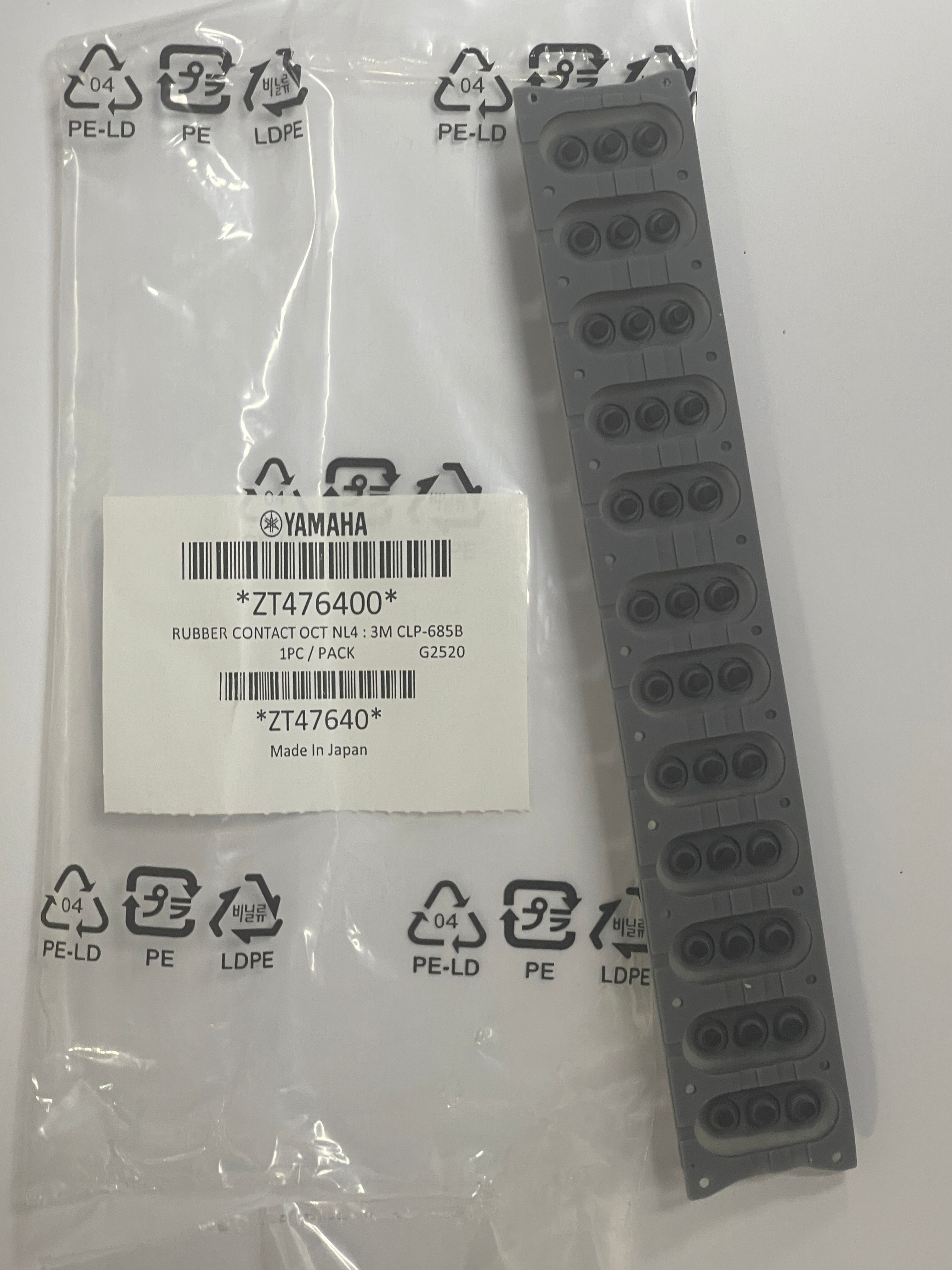 ZT476400 rubber contact for Clavinova NL4 keybed   [35]