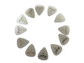Jim Dunlop USA Heavy Celluloid Plectra - Pack 12 WHITE