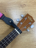 Black Ukulele / Mandolin Leather Neck Cradle / Strap Loop