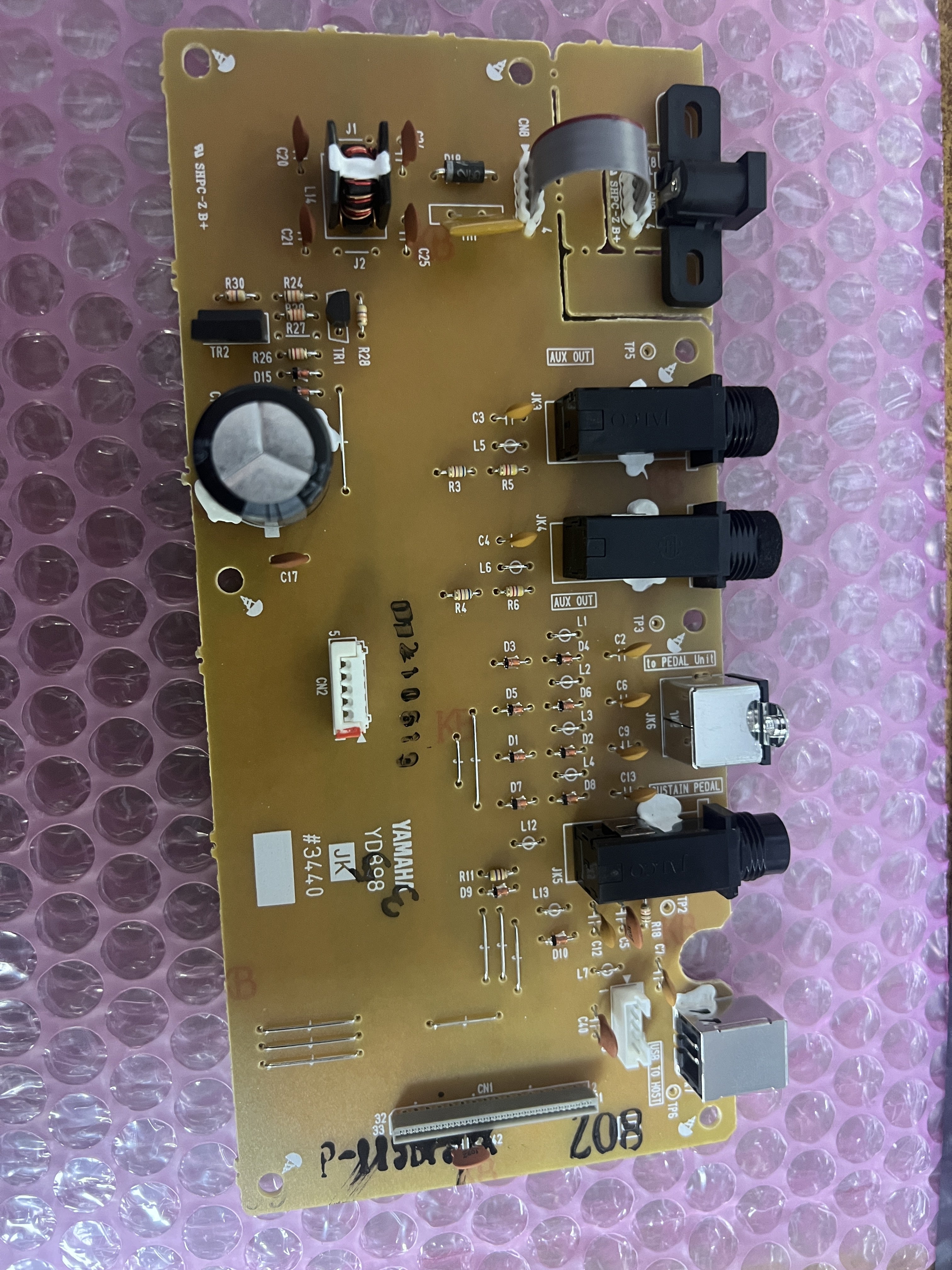 ZN326700 YD898 Jack board for P115 digital piano
