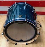 Used / 2nd Hand Sonor Delite 22" x 17" Birdseye Azure Blue Bass Drum