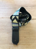 1.5" Wide Ukulele Strap - Aztec (Blue)