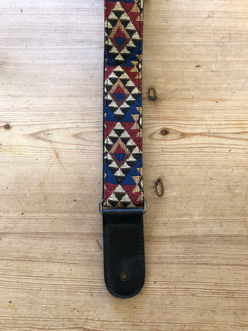 1.5" Wide Ukulele Strap - Native Triangle
