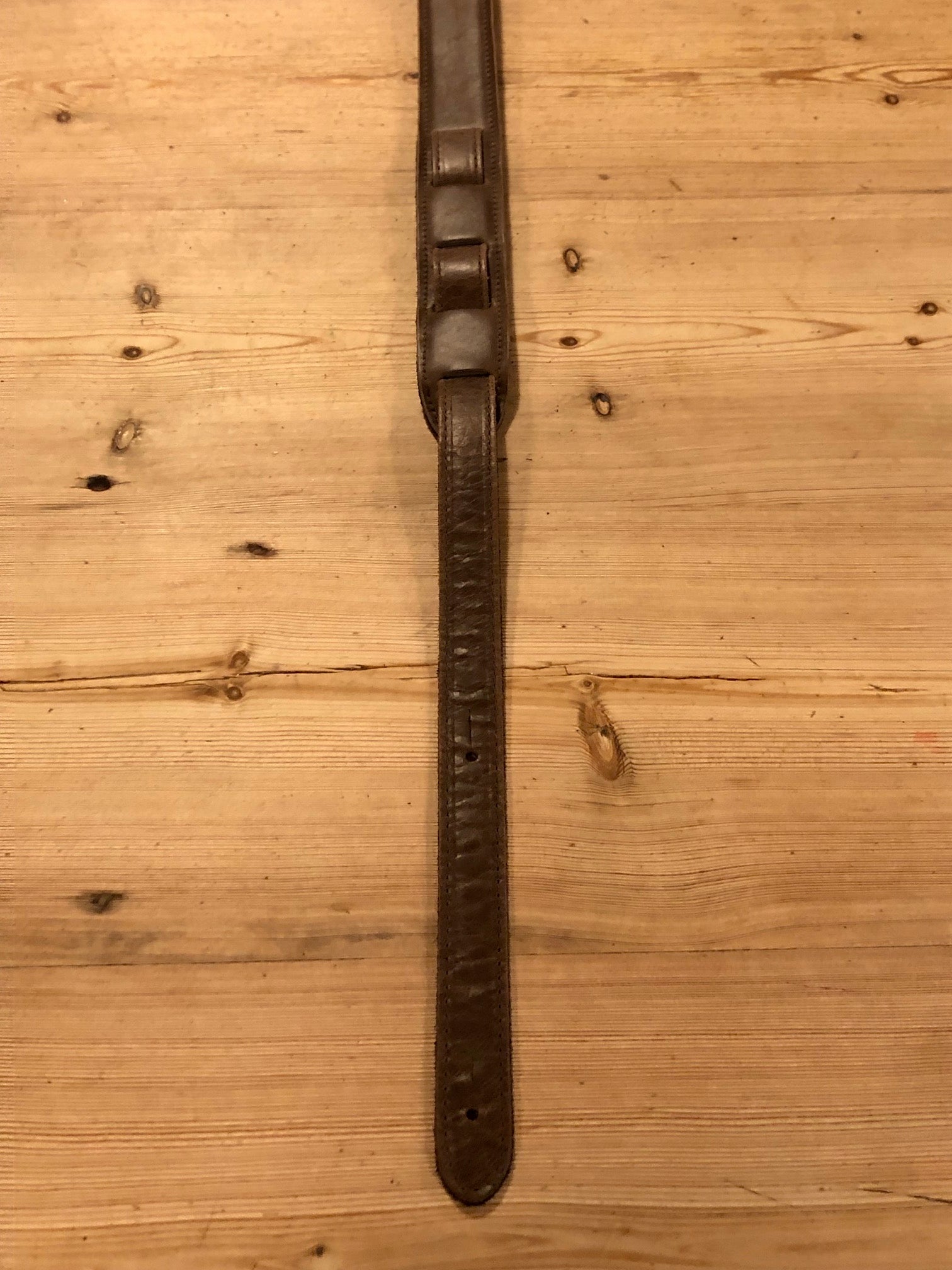 LG "Softy" THIN Brown Leather Ukulele / Mandolin Strap