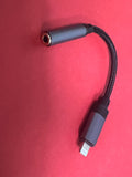 3.5mm headphone jack socket to lightning male plug