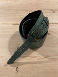 LG Standard F.A.B Softy Green Leather Guitar Strap - 50% OF £39 RRP